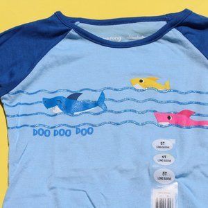 Baby Shark T-Shirt Long Sleeve 5T Kids